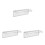 3Pièces Boîtier Étanche 4-Sockets Adhésif Design Compact Transparent 4