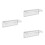 3Pièces Boîtier Étanche 4-Sockets Adhésif Design Compact Transparent 10