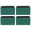 4Pièces Filtre Réutilisable Charbon Vert Accessoire Aquarium 2