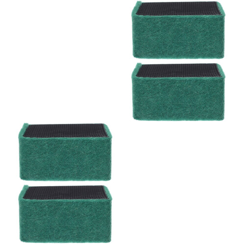4Pièces Filtre Réutilisable Charbon Vert Accessoire Aquarium 2