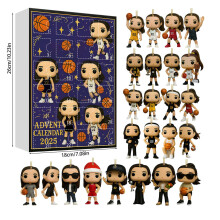 (Basketball)The Simpsons Basketball Rugby 24 Days Xmas Countdown Calendar Blind Pendant Box