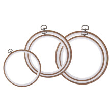 5Pièces Cercles Broderie Plastique Vintage Outils Couture Café