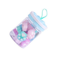 Gommes Mignonnes Patte Chat Usage Scolaire Coloré