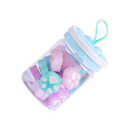 Gommes Mignonnes Patte Chat Usage Scolaire Coloré