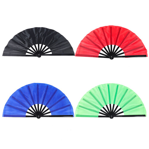 8Pcs Assorted Color Foldable Hand Fans for Holiday Use 1