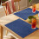 Tovagliette in lino blu navy, stile rustico, 12 pezzi 4