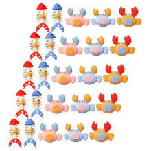 100Pièces Push Thumbtacks Résine Forme Crabe Et Poisson Pour Tableau