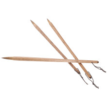3Pièces Pinceaux Légers En Bambou Naturel Pour Dessin