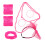 2Ensembles Ensemble Accessoires 80S Rose Filet Pour Fête 2