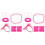 2Ensembles Ensemble Accessoires 80S Rose Filet Pour Fête 4