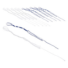 12Pcs Ashkenazi Tzitzit Knots Tassels Cotton Cords for Fringes