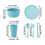 6-Pc Beige Wheat Straw Dinnerware Set: Bowls, Cups, Plates – Durable Tableware, Compatible with Household Dining 7