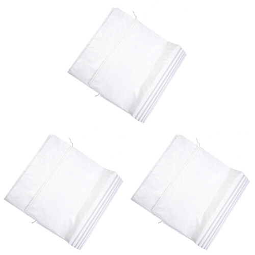 30Pcs White Plastic Woven Durable Double Sewn Bags for Packaging 1