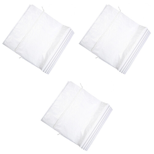 30Pcs White Plastic Woven Durable Double Sewn Bags for Packaging 2