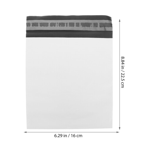 100Pcs Non-Padded Plastic Shipping Envelopes White Mailing Bags 1