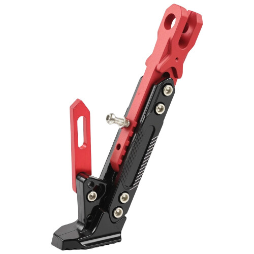 Motorcycle Footrest Bracket Adjustable Kickstand Red 1