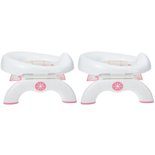 2Pièces Potty Pliable Rose Bébé Siège Voyage 2