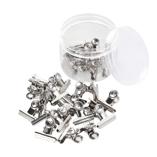Adjustable Silver Binder Clips 30Pcs for Daily Use and File Security 2
