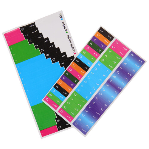 Kalimba Sticker Kunststoff Notenhilfe Für Zuhause 2