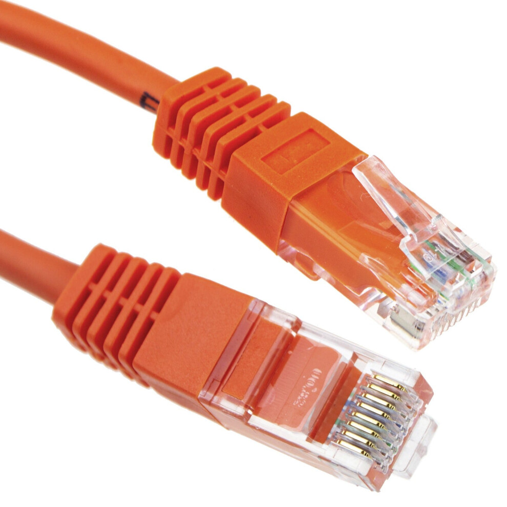 Kenable Orange Network Ethernet Rj45 Cat-5E Utp Patch Lan Copper Cable Lead 10M