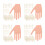 4Sets Bendable Mannequin Hand for Nail Art Practice with Nail Tips 7