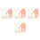 4Sets Bendable Mannequin Hand for Nail Art Practice with Nail Tips 9