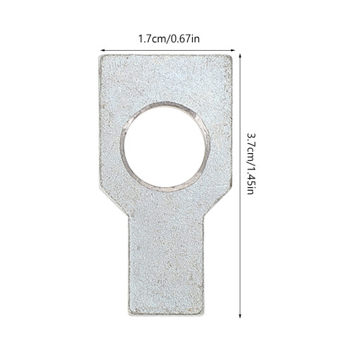 2Pièces Tampons Fixation Volant Aluminium Argenté Auto Polyvalent 2