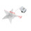 Clear Plastic Christmas Tree Star Topper with LED Lights, 2