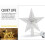 Clear Plastic Christmas Tree Star Topper with LED Lights, 4
