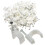 Round White 12mm Cable Clips Secure Fastenings Cables LARGE [100 Pack] 1