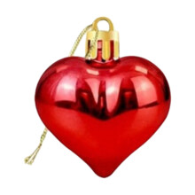 Ornement en forme de cœur (1 pièce), 5,5 cm, décoration Saint-Valentin/Fête des Mères, compatible avec une décoration murale pour la maison ou