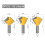 3x Bird's Mouth Router Bit 1/2" Shank Multi-sided Joint Bit Make Joining Up Multi-sided Projects Easy 6/ 8/12 Sided 3