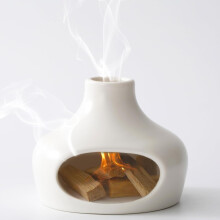 Porte-Palo Santo, brûleur de Palo Santo en céramique artisanale, bol à fumigation pour la méditation et le yoga, cheminée porte-encens, brûleur
