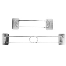 Lot de 2 barres de rangement pour remorque, crochets, barre de rangement pour douche de camping-car, indispensables pour le camping-car, rangement