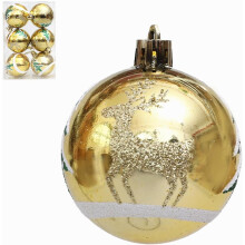Boules de Noël, lot de 6 (6 cm), décorations pour sapin de Noël, mariage et fêtes.