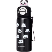 Bouteille d'eau isotherme Panda en acier inoxydable 550 ml