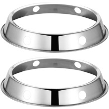 2 Pack Stainless Steel Wok Rings for Gas Stove, Compatible with Most Woks & Frying Pans, Heat Resistant, 9.2in