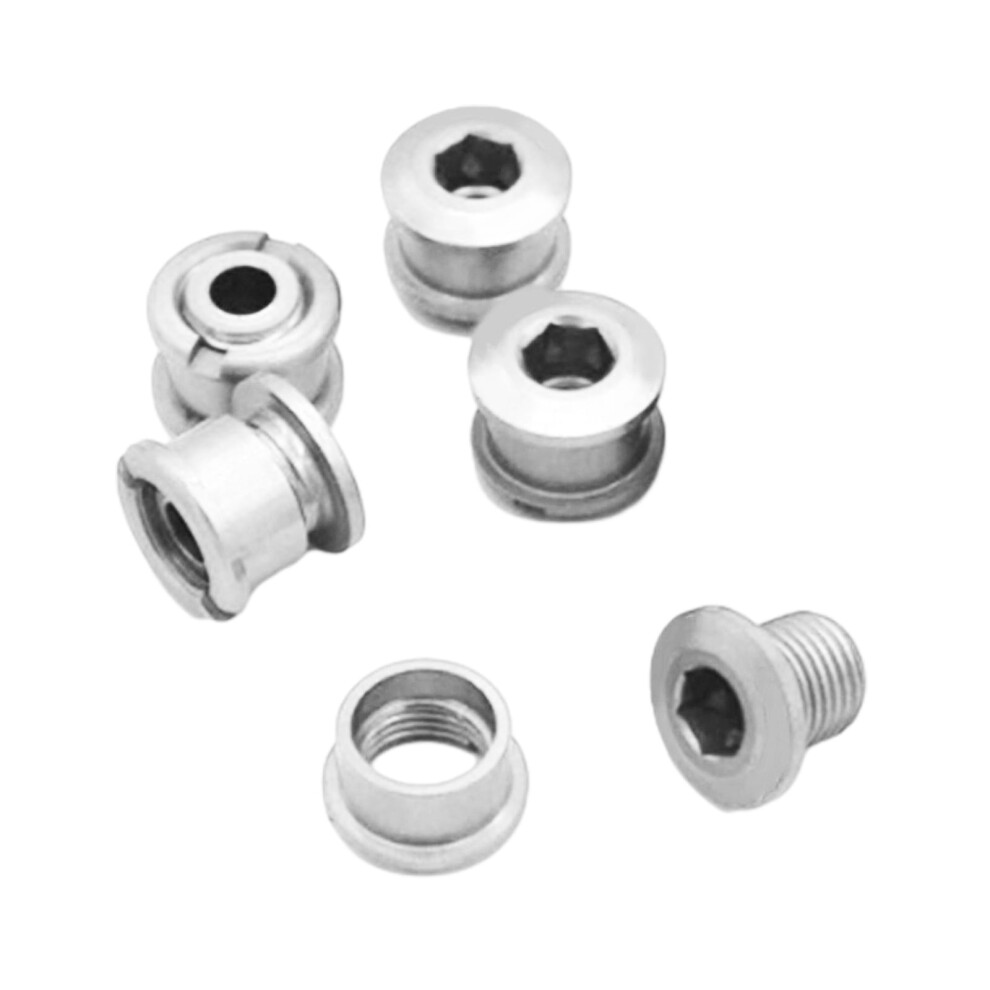 5Pcs Aluminum Alloy Bike Chainring Bolts Replacement Single Chainwheel Bolts Nut For Outdoor Mountain Road Bicycles 9071309080858