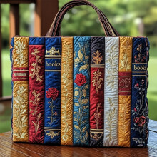Bolso de hombro de lona para mujer con estampado, 15,74 x 13,38 pulgadas.