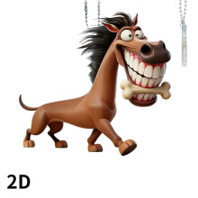 Pingente de Cavalo Decorativo em Acrílico (1 peça)