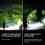 Lanterna de cabeça LED recarregável, à prova d'água, USB (1 unidade) 3