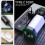 Lanterna de cabeça LED recarregável, à prova d'água, USB (1 unidade) 4