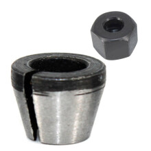 Adaptador de pinça de alta precisão para fresadora, em aço carbono, para trabalhos em madeira, corte e gravação.