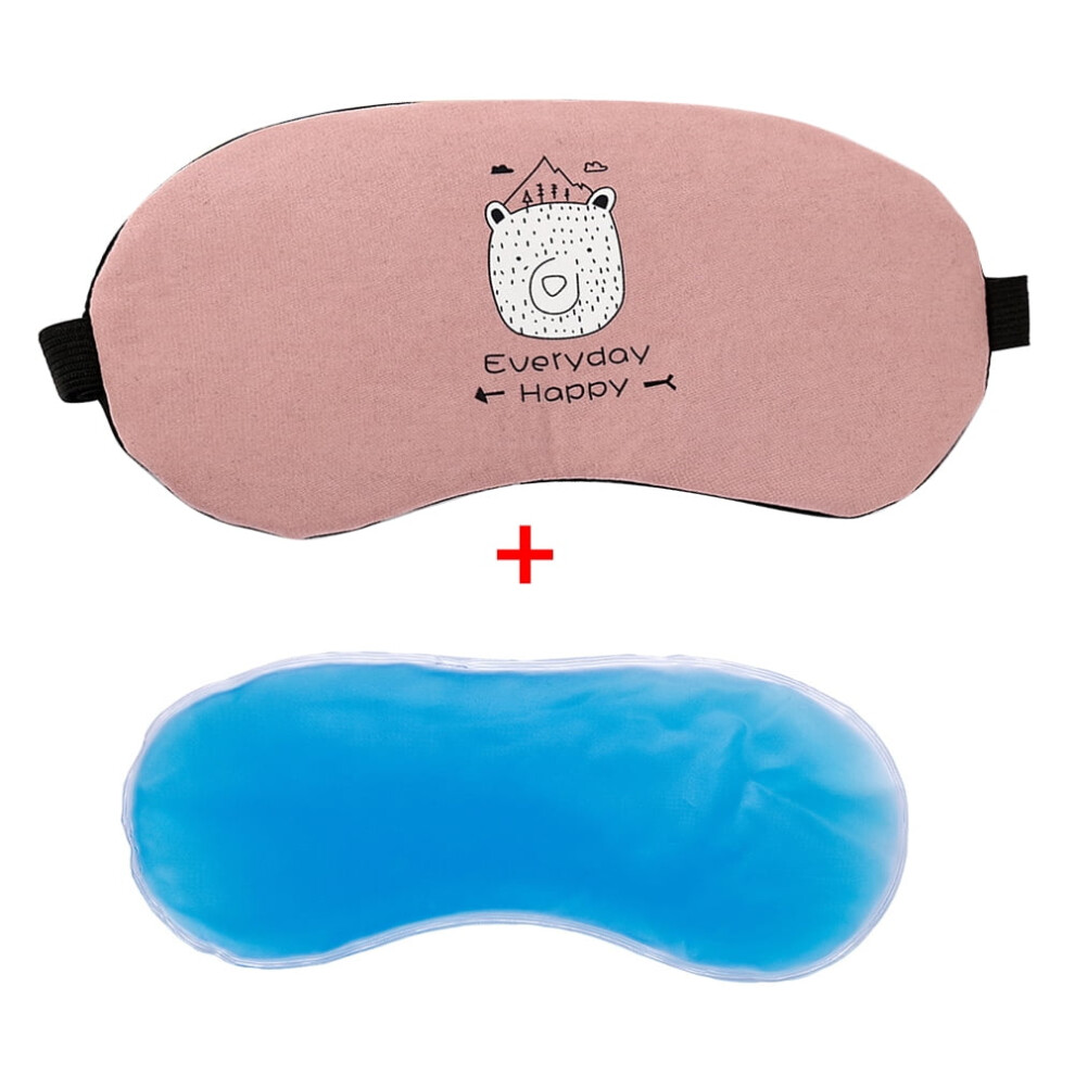 Funny Cartoon Eye Cover Sleeping Mask Creative Eyepatch Sleep Mask Travel Relax Eye Band Sleeping Aid Kids Blindfold