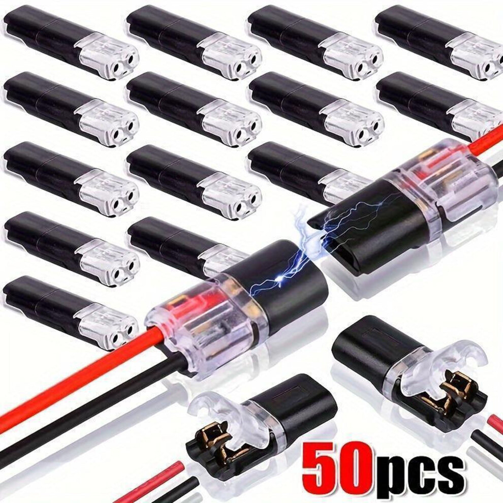 50Pcs Interchangeable Led Connector With No-Solder No-Strip Interchangeable Connect Terminal 9083649360354