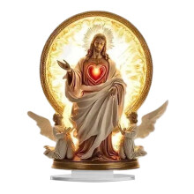 Conjunto de estatuetas de acrílico do presépio de Natal com Jesus