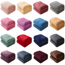 Fleece Blanket Soft Warm Solid Color50x70cm1pc