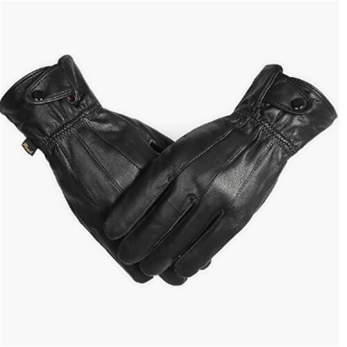 Echte Herren-Fahrhandschuhe aus Lammfell mit Thinsulate