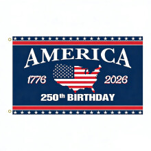 Drapeau de jardin décoratif américain commémorant le 250e anniversaire, bannière extérieure résistante à la décoloration, compatible avec les