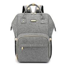 Diaper Bag Backpack for Babies, Waterproof & Insulated, Compatible with Strollers – Grey